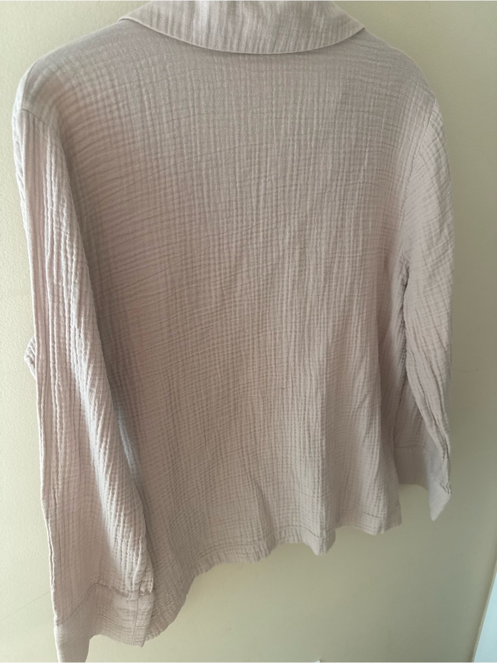 Jenni Kayne light pink gauze button down shirt size Small - Picture 8 of 8